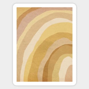 Earth tone rainbow Sticker